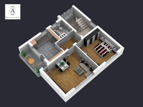 3D-Plan 1.Obergeschoss - 