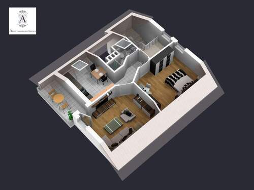 3D-Plan Dachgeschoss - 