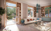 Wohnzimmer - Familienfreundliche 4-Zimmer-Wohnung mit Lech- und Altstadtblick