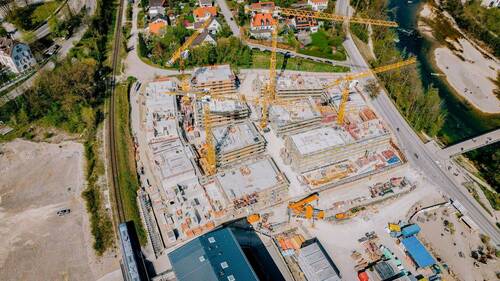 Baustelle von oben - 
