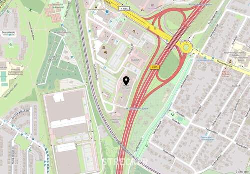 Stadtplanauszug - Büro in Karlsruhe