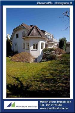 Oberursel Hintergasse 6 04 Ansicht hinten Garten - OBERURSELTs. Große EG-Wohnung mit riesigem Garten (Im 2-FH!!)