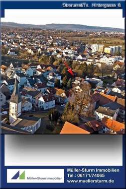 Oberursel Hintergasse 6 01 Z Drohne 02 Kirche hoc - 4 Zimmer Etagenwohnung zum Kaufen in Oberursel
