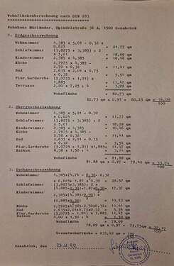 Wohnflächenberechnung - 