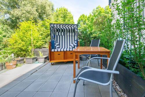 Terrasse - Terrasse, Garten, Ruhe Gefühl - hochwertiges Neubau Wohnen vor den Toren Berlins