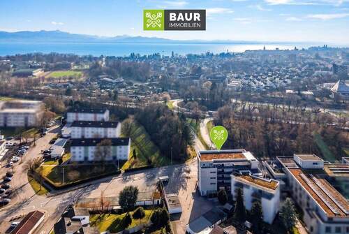 Luftaufnahme - 3 Zimmer Etagenwohnung in Friedrichshafen