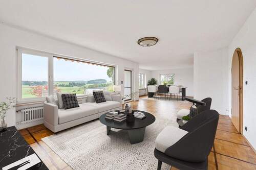 Wohnzimmer EG - Einfamilienhaus mit 242,00 m&sup2; in Berg (Aufkirchen) zum Kaufen