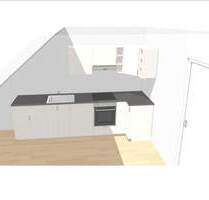 Frei ab sofort 2-Zimmerwohnung im 2. Obergeschoss (Dachgeschoss) Einbauküche Ohne Aufzug - Konz