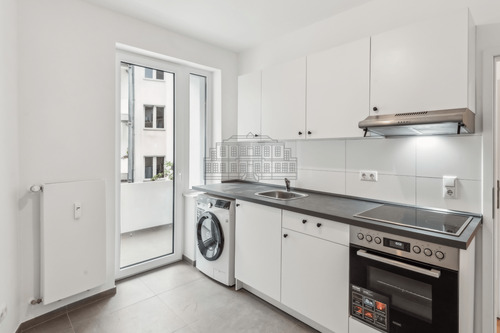 Küche mit Balkon - Etagenwohnung mit 37,00 m² in Düsseldorf zum Kaufen