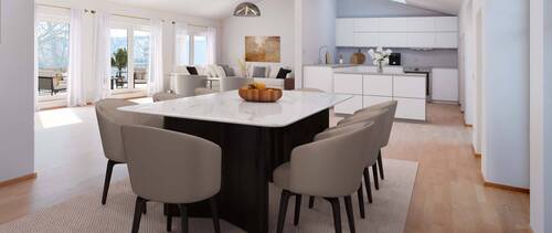 Offener Essbereich - ERSTBEZUG: PENTHOUSE-Wohnung 5,5 Zimmer in zentrale LAGE ++AUFZUG++