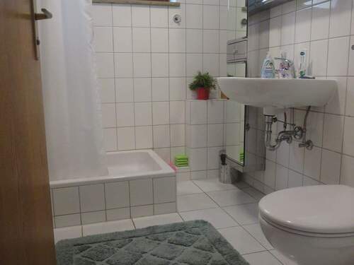 modernes Tageslichtbad mit Dusche - 