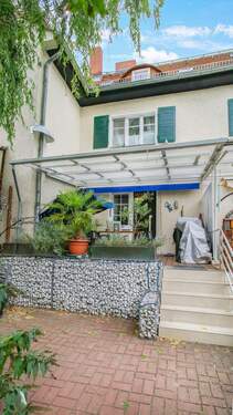 Terrassenansicht - 3 Zimmer Reihenmittelhaus in Berlin