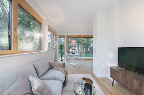 Wohnzimmer Essbereich - Mehrfamilienhaus, Wohnhaus mit 85,50 m² in München zum Kaufen