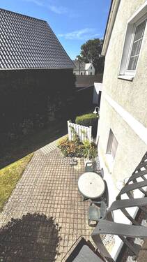 Blick vom Balkon in den Innenhof - 