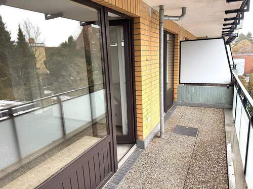 Balkonansicht - 2 Zimmer Etagenwohnung in Hamburg