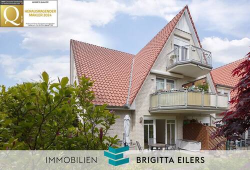 Bild 1 - Komfortabel wohnen ab 60 Jahren: Renovierte Erdgeschosswohnung mit 93 m², Terrasse und Garage