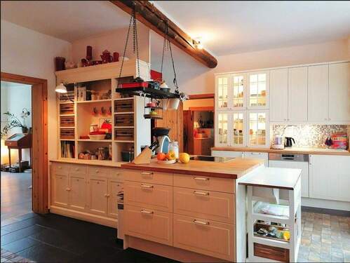 Komplett ausgestatte Küche - 1 Zimmer Bauernhaus, Landhaus zur Miete in Östrich-Winkel