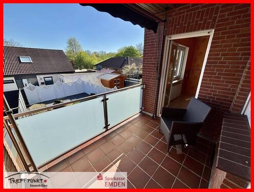 Balkon, von zwei Zimmern begehbar - 