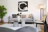 Wohnzimmer - Großzügig, modern, lichtdurchflutet: Ideale 3-Zimmer-Wohnung nahe Perlacher Forst -sofort beziehbar!