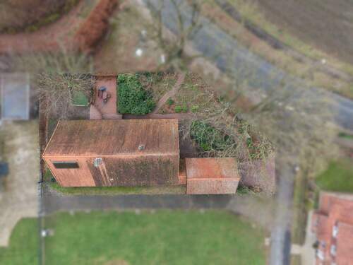 Vogelperspektive - 1 Zimmer Einfamilienhaus zum Kaufen in Warmsen
