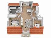 Grundriss 3D-Darstellung - 