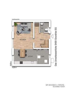 AS400_Prospekt EG - 4 Zimmer Einfamilienhaus in Büsum