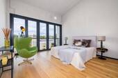 Master-Bedroom - Urban, modern, großzügig: 3,5-Zimmer-Galeriewohnung mit 'Wow-Effekt' in Landsbergs neuer Seite