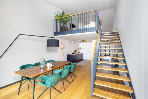 Essbereich mit Galerie - 4 Zimmer Etagenwohnung zum Kaufen in Landsberg am Lech