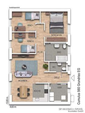 CU560_Prospekt EG - 4 Zimmer Bungalow zum Kaufen in Büsum
