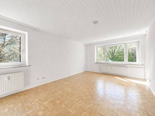 Wohnzimmer Ansicht 1 - Helle 2-Zimmer-Wohnung mit Loggia in bevorzugter Lage von Hummelsbüttel