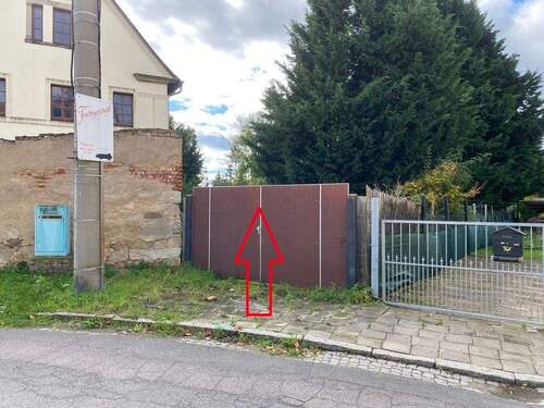 Markierung_Zufahrt - Grundstück in Regis-Breitingen zum Kaufen