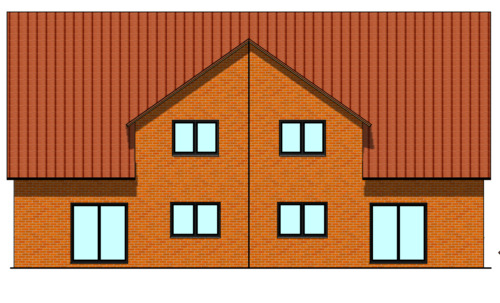 Ansicht rückseitig 2 - Grundstück in Großenkneten zum Kaufen