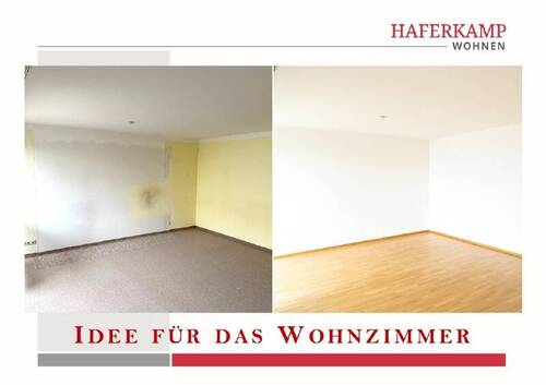 Wohnzimmer - Etagenwohnung mit 59,80 m² in Fürstenfeldbruck zum Kaufen