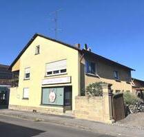 Nur € 199.000,-! Teilvermietetes Wohn- u. Geschäftshaus mit WerkstattGarage in frequentierter Lage, WohnNutzfl. 400m² - Sand