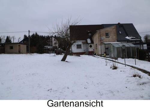 Gartenansicht - Doppelhaushälfte mit 89,00 m&sup2; in Plauen zum Kaufen