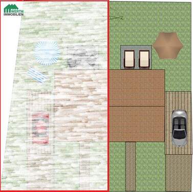 Lageplan für DHH 2, rechts - 