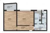 Grundriss - 2 Zimmer Etagenwohnung zum Kaufen in Berlin