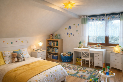 Kinderzimmer 1 DG - virtually staged - 