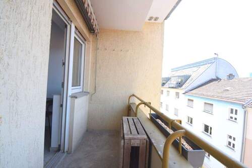 Balkon Küche - 3 Zimmer Etagenwohnung in Mannheim / Innenstadt