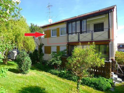 Rückansicht / Garten - 3 Zimmer Etagenwohnung zum Kaufen in Friedrichshafen