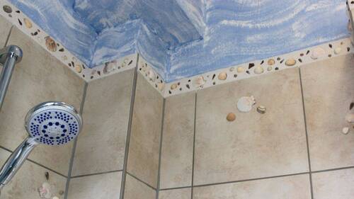 Gäste-WC Muschel-Bordüre - 