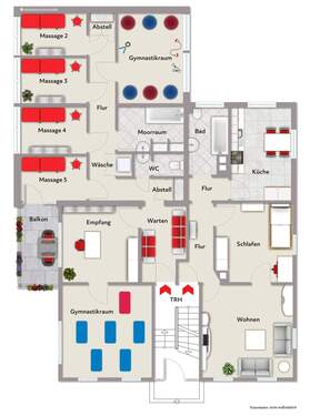 Erdgeschoss - Gewerbeeinheit + Wohnung 1 - 