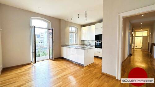 Esszimmer mit hochwertiger Einbauküche! - Exkl. sanierte 5-Zi. Jugendstilwohnung mit allem was das Herz begehrt!