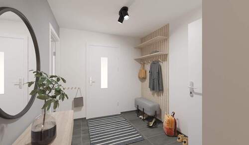 Heller und freundlicher Eingangsbereich - 5 Zimmer Reihenmittelhaus in Langen