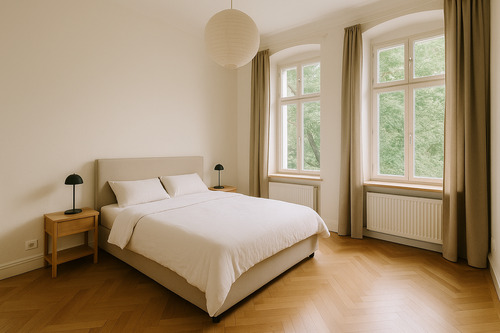 Masterschlafzimmer - 4 Zimmer Etagenwohnung zum Kaufen in Berlin