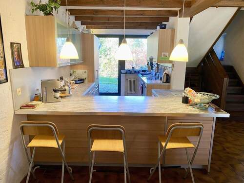 Offene Küche mit Gartenzugang - 