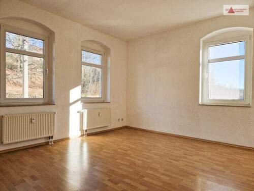 Wohnzimmer - Zentral gelegene 2-Raum-Wohnung mit Balkon in Rabenau