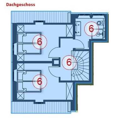 DHH Dauerwohnung 6 Dachgeschoss - 