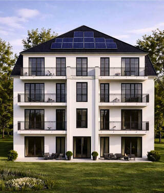 Ansicht Süd - Energieeffizienz A+! 4-Raum- Neubauwohnung mit individuellen Gestaltungsmöglichkeiten in Bestlage!