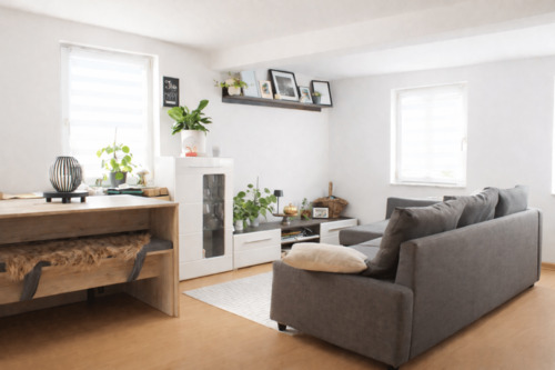 Wohnzimmer möbliert - 